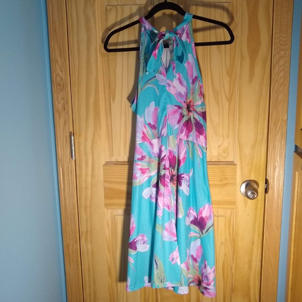Ouges Women's Xl Halter Neck Floral Summer Casual… - image 2